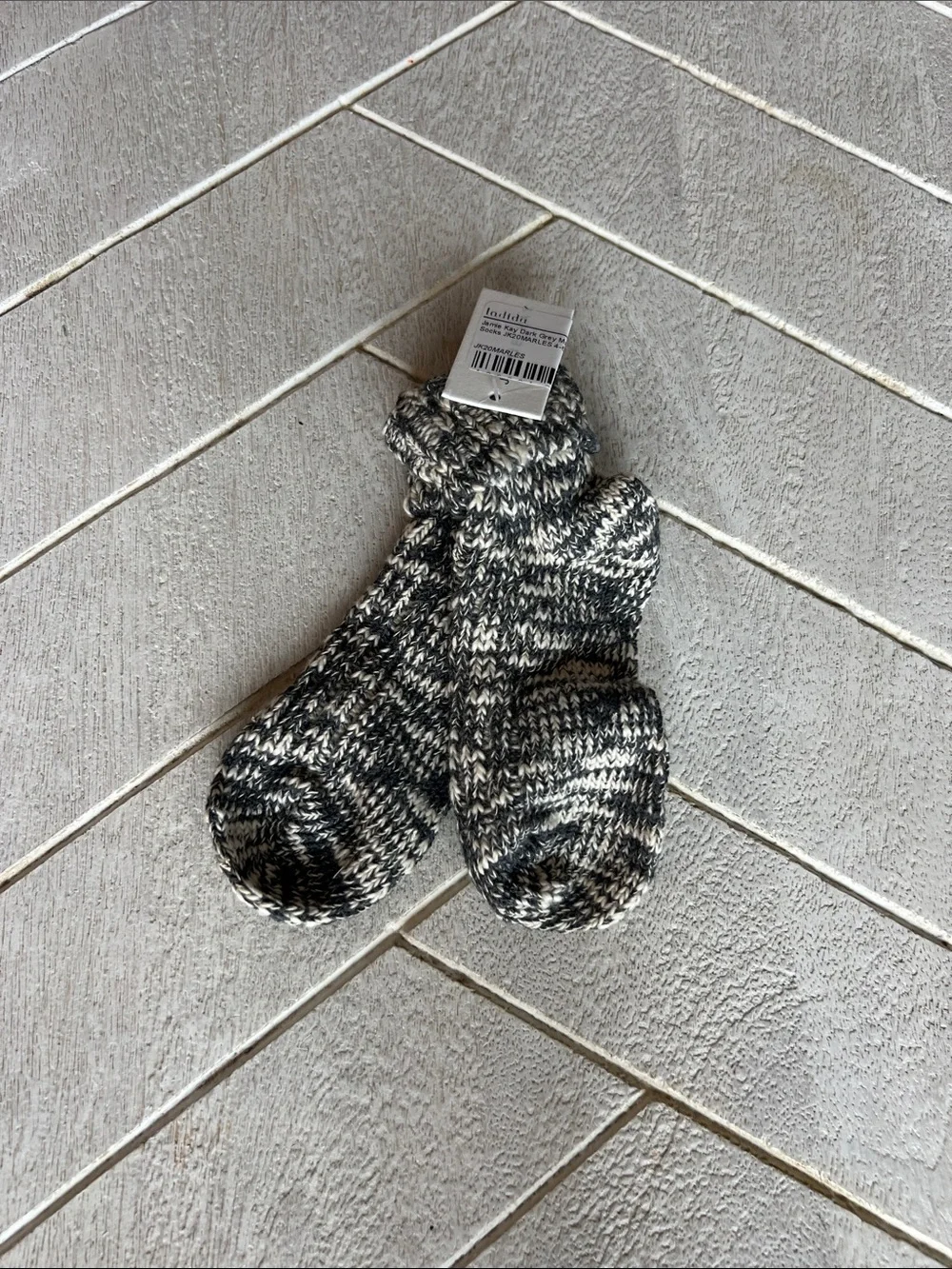 NWT Jamie Kay dark grey marle socks 4-6Y